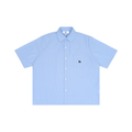 Striped Boxy Camp Shirt