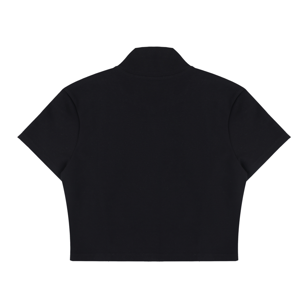 Cropped Zip-Up Tee