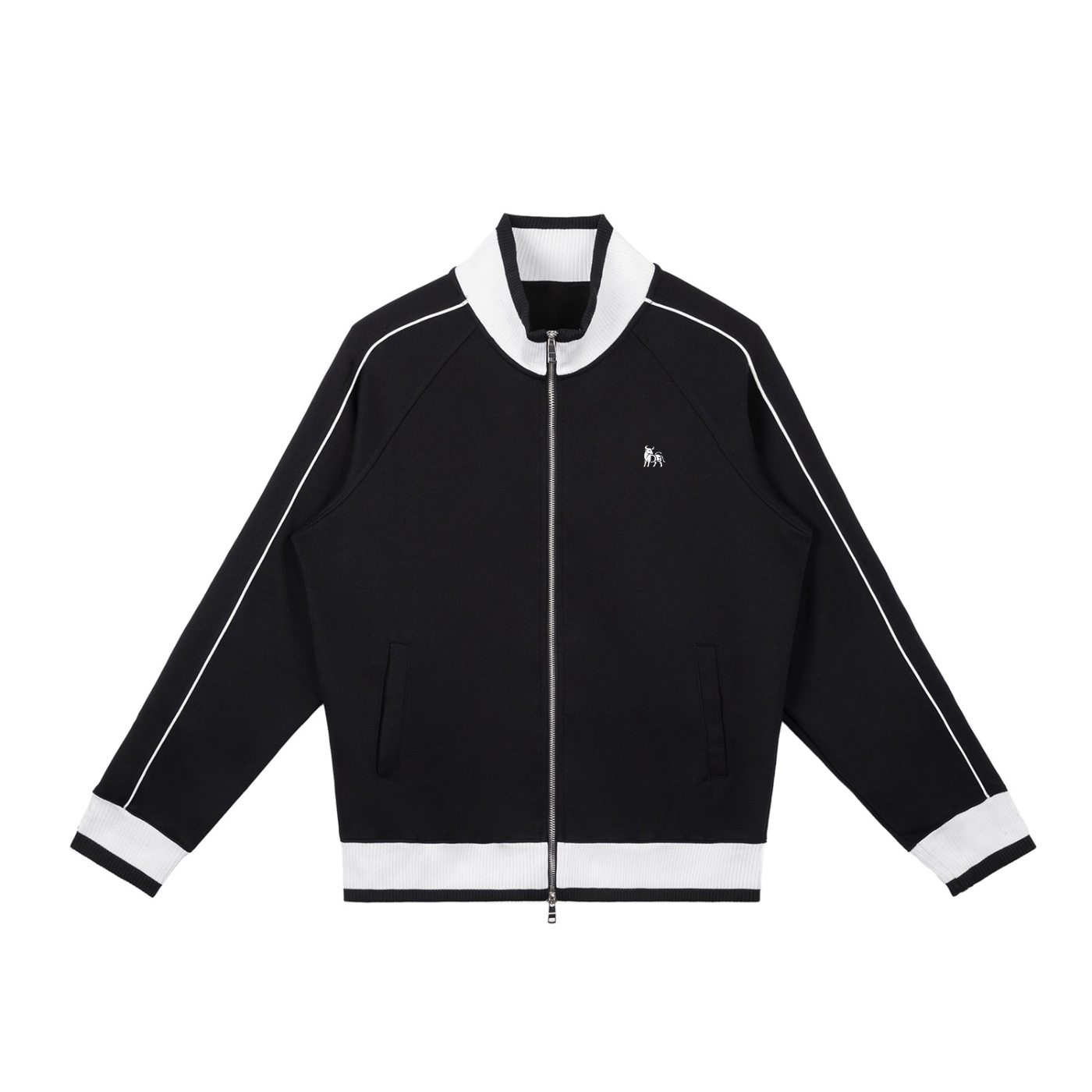 Vintage Track Jacket Black & Red