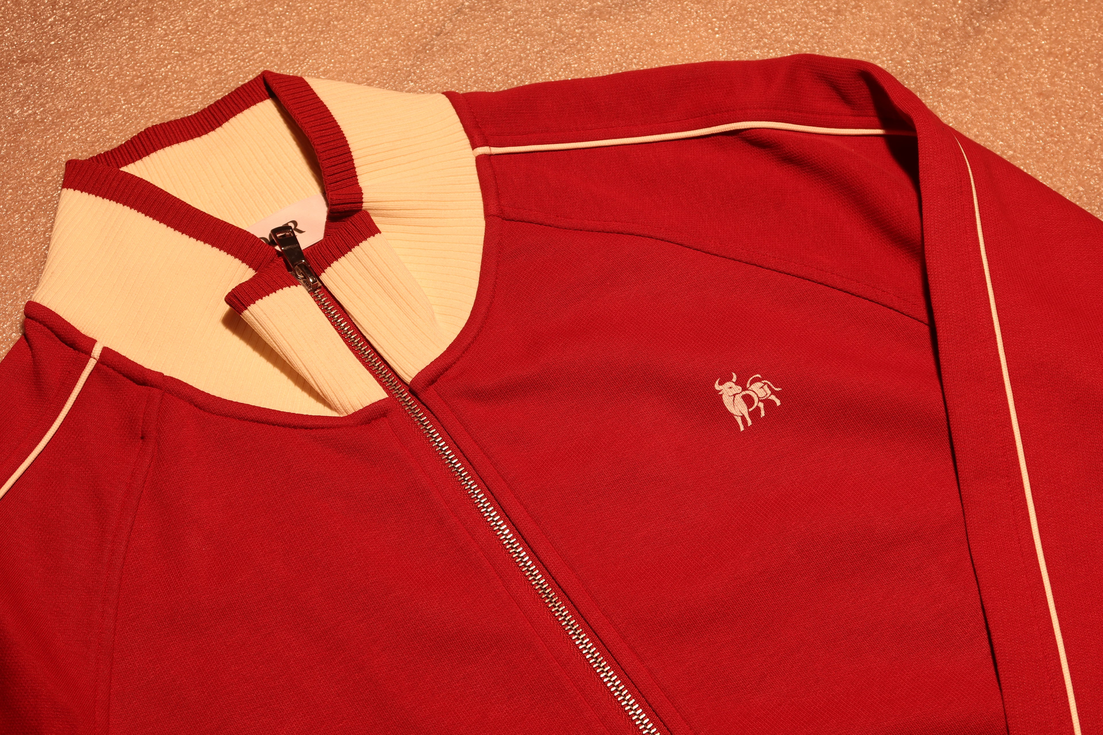 Vintage Track Jacket Black & Red