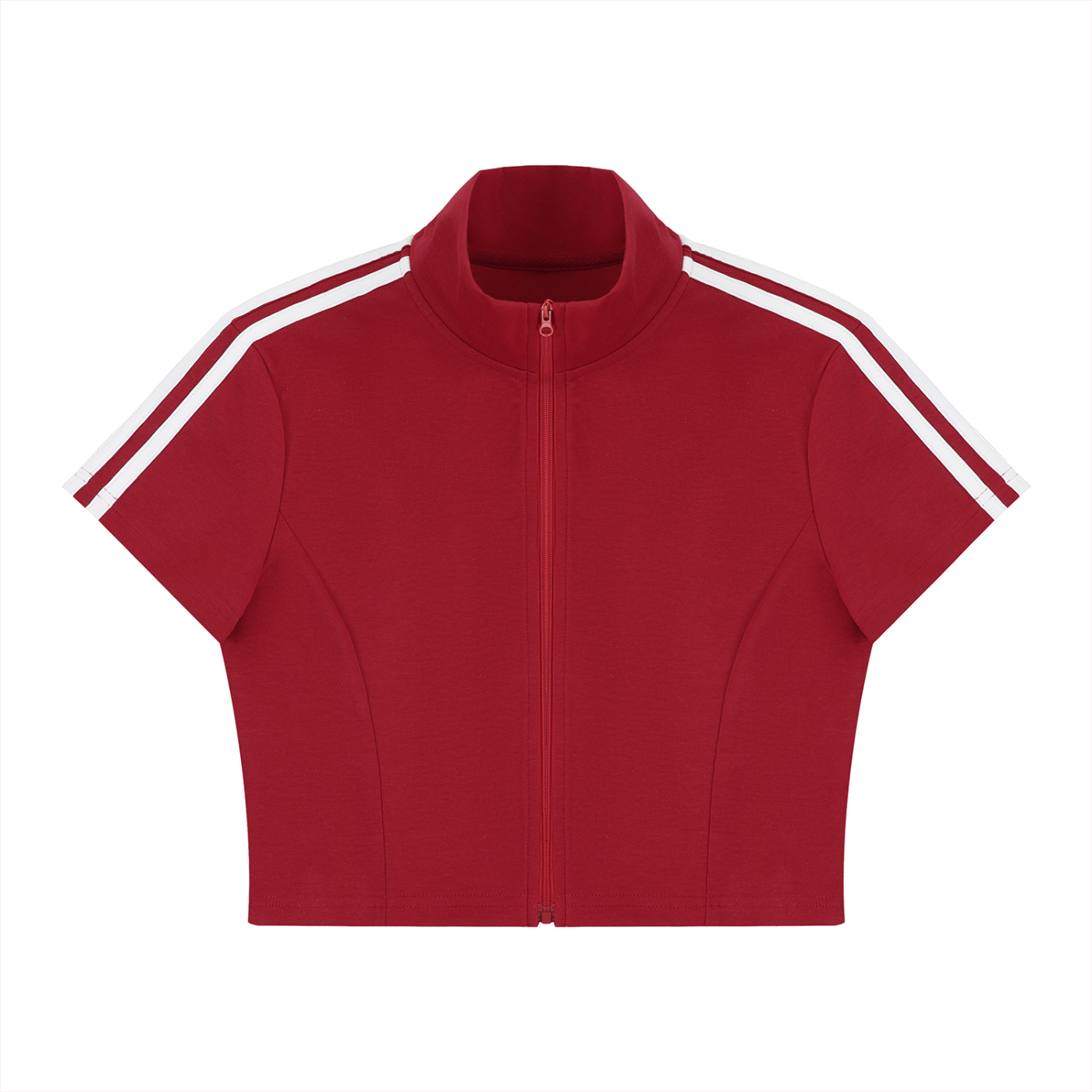 Cropped Zip-Up Tee