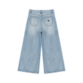 Vintage Wash Wide Leg Jeans