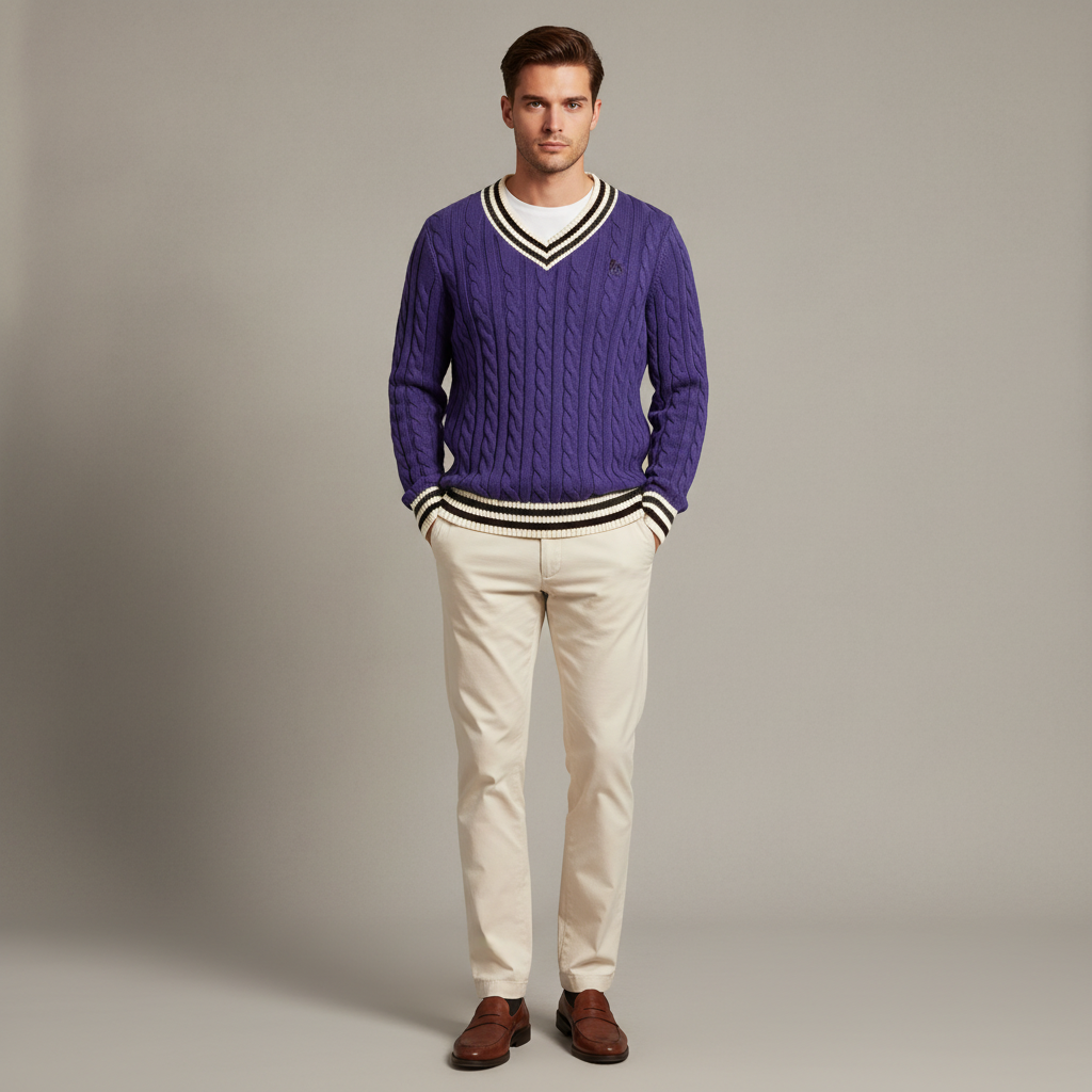 DGR Cable-Knit Sweater Lifestyle Shot