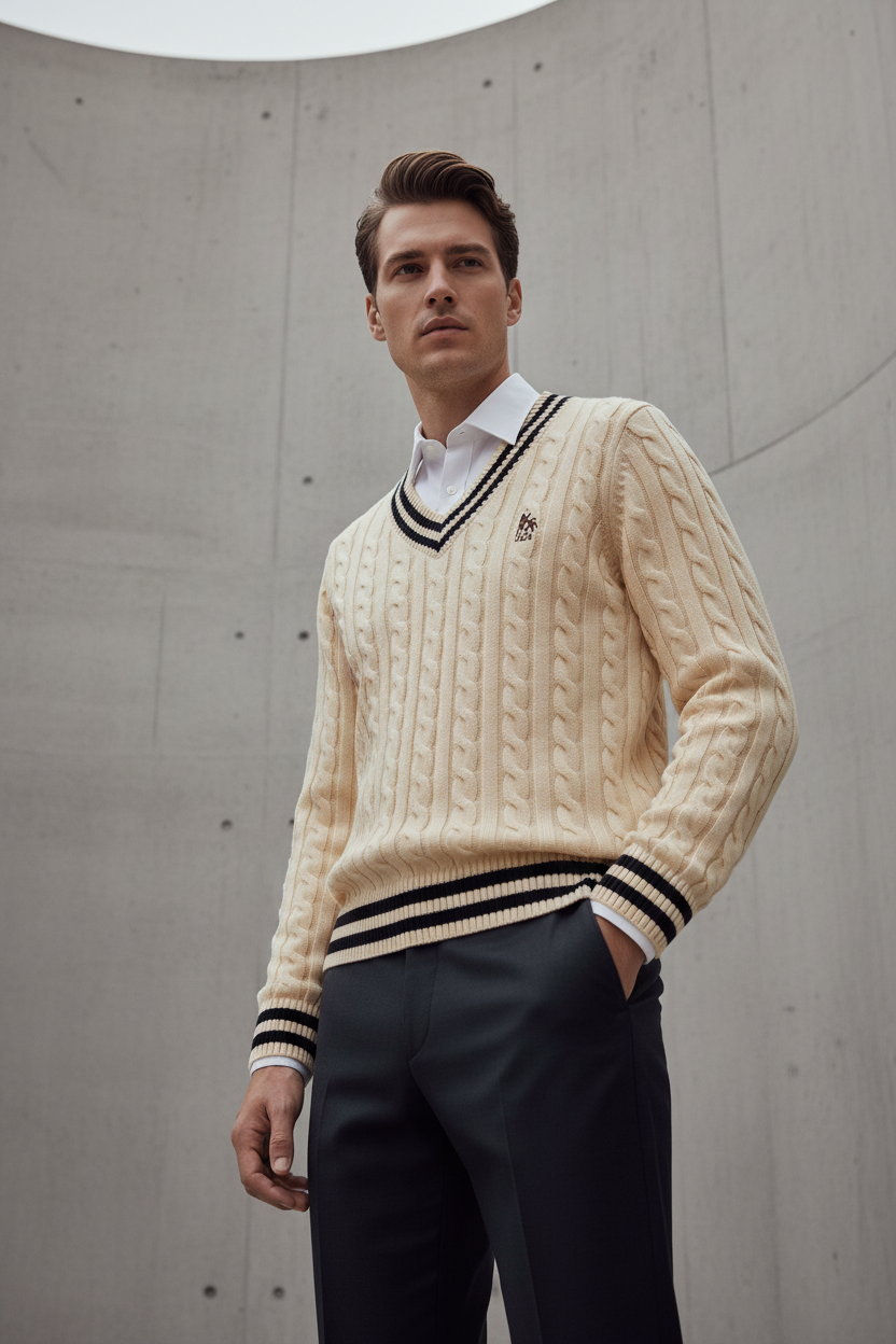 DGR White Sweater - Special Angle