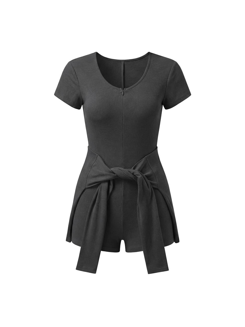 Cape Tie-Waist Romper