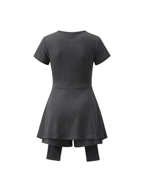 Cape Tie-Waist Romper