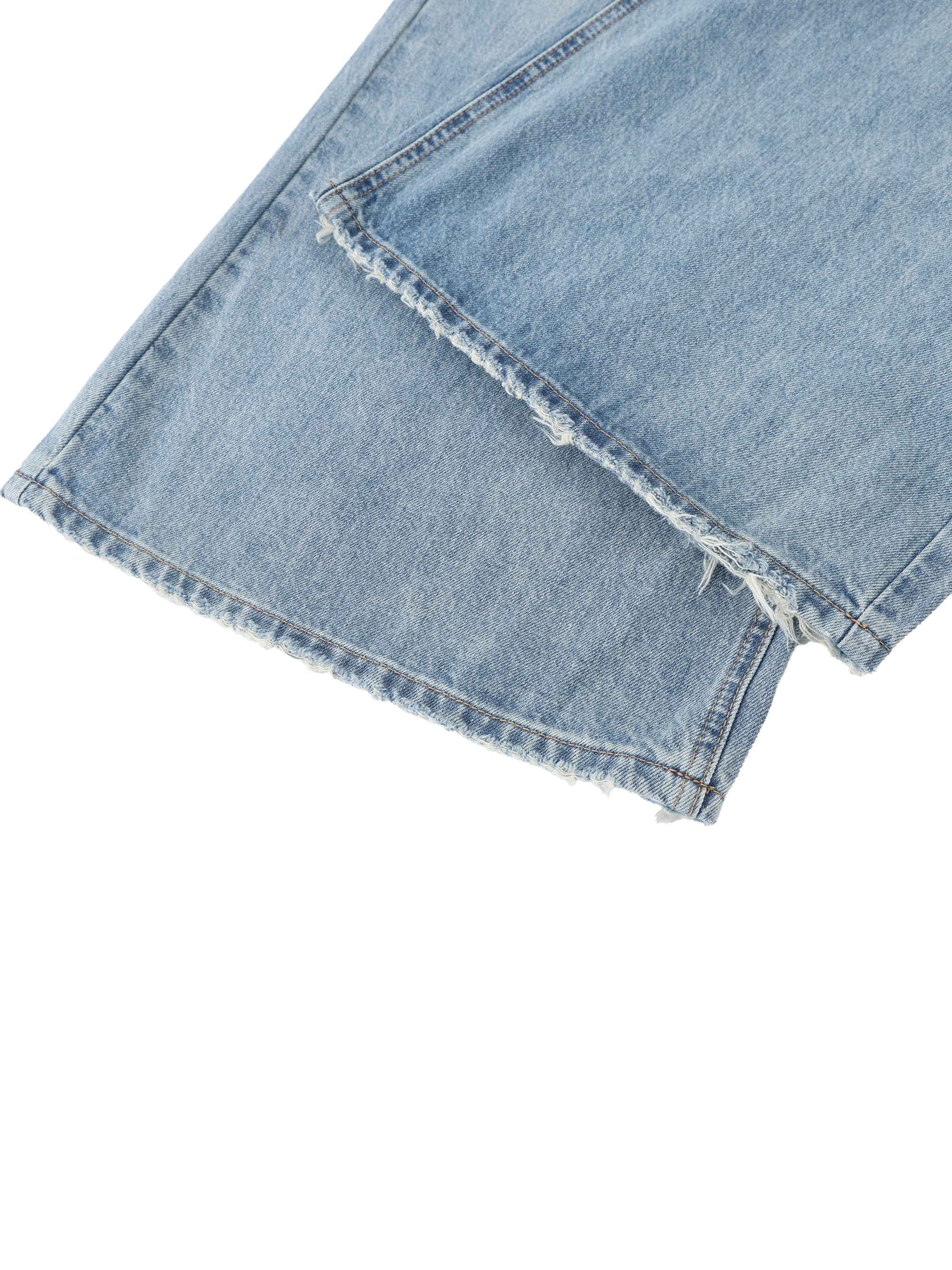 Vintage Wash Wide Leg Jeans