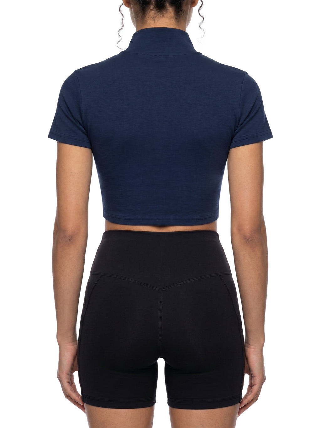 Cropped Zip-Up Tee